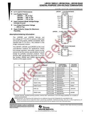 LMV393IPWRG4 datasheet  